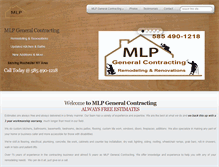 Tablet Screenshot of mlpgeneralcontracting.com